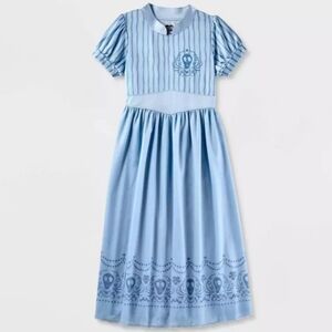 NWT Beetlejuice Astrid Deetz Dress-up Nightgown Girl's Blue Dress Shrunken Head